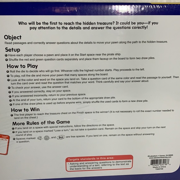 Pirate Island Reading Game - Picture 3 of 3